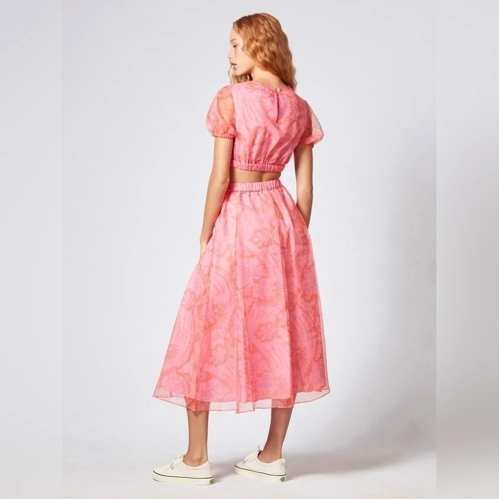 Staud Frieze Cropped Top and Mattia Skirt Set